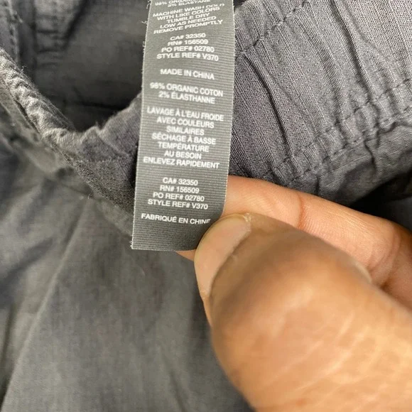 Vuori Ripstop Shorts Mens XXL Charcoal Grey Organic Cotton V370 Elastic Waist - Picture 6 of 11